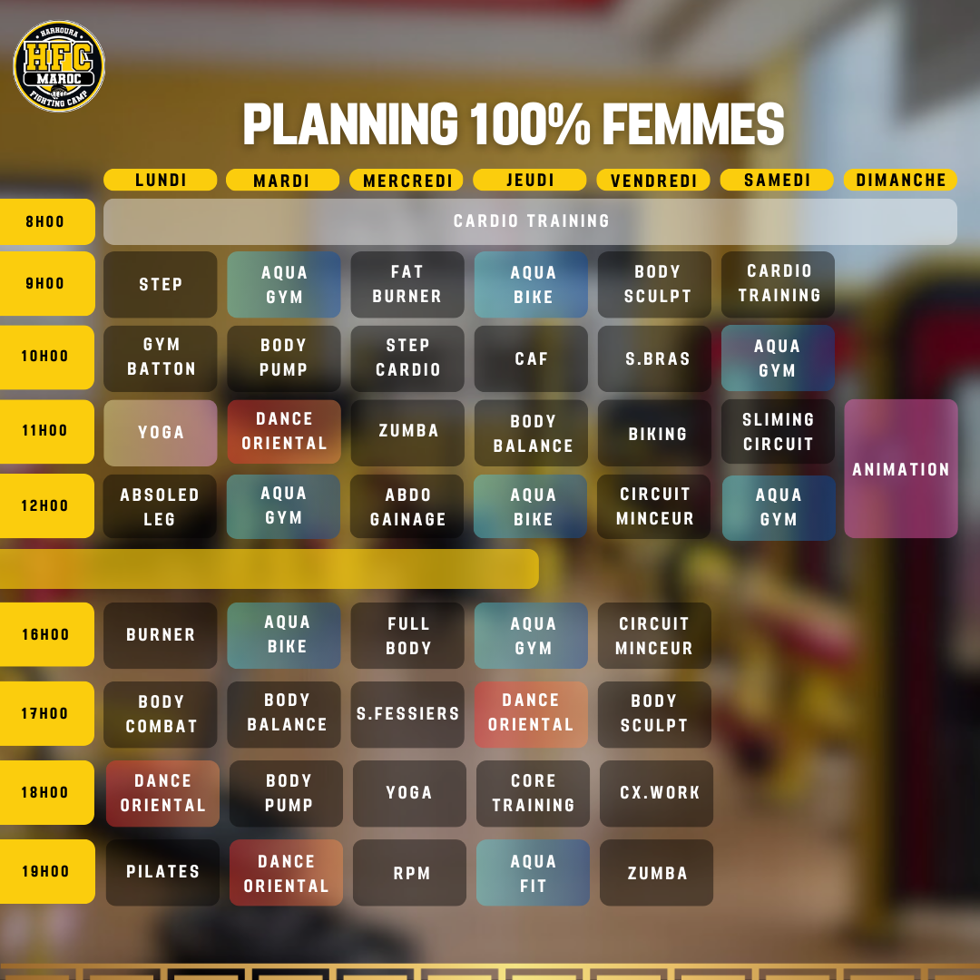 Planning 100% Femmes